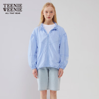 Teenie Weenie小熊字母牛仔短裤女夏季女牛仔裤 蓝色 160/S