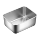 悦霓佳YUENIJIA 不锈钢盘饺冰箱保鲜冷冻收纳盘 小号[不带盖]10.5x13.5x5.5cm