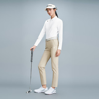 DESCENTEGOLF 迪桑特高尔夫FIELD系列女士长袖运动POLO衫春季 WT-WHITE M (165/84A)