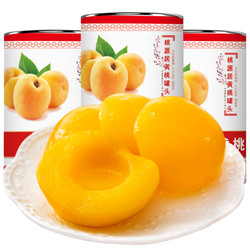 桃美人 黄桃罐头水果罐头425gX6罐整箱新鲜糖水罐头黄桃零食罐头包邮