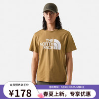 北面（The North Face）短袖T恤男户外舒适透气快干半袖23春夏|81NW 173/棕色 L/175