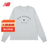 new balance NB卫衣秋季印花男款套头长袖上衣 女款 WT23558-AG M