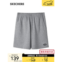 斯凯奇（Skechers）男子休闲短裤L224M077 中花灰/004F M