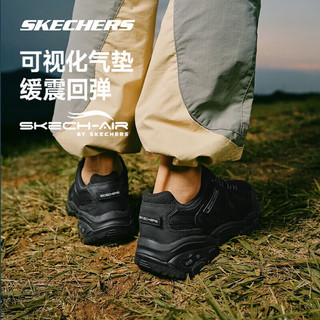 斯凯奇（Skechers）醒山户外徒步鞋登山鞋 防滑耐磨透气减震 180185C/237542/180182 男款-全黑色-237542 44码