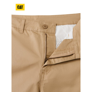 CAT卡特24春男士户外休闲全棉斜纹长裤 深卡其 38