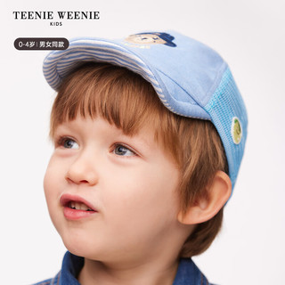 Teenie Weenie Kids小熊童装24春夏男女宝宝运动休闲网眼帽子 蓝色 FRE