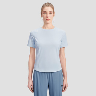 DESCENTE迪桑特WOMEN’S TRAINING系列女士短袖针织衫夏季 LB-LIGHT BLUE 2XL (180/96A)