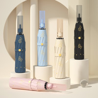 雅典秀 24骨全自动太阳伞女防晒防紫外线遮阳雨伞折叠晴雨两用大号结实伞