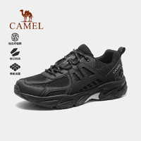 骆驼（CAMEL）登山鞋女运动透气休闲鞋子防滑户外徒步鞋男 F14B693037 黑色，男 40