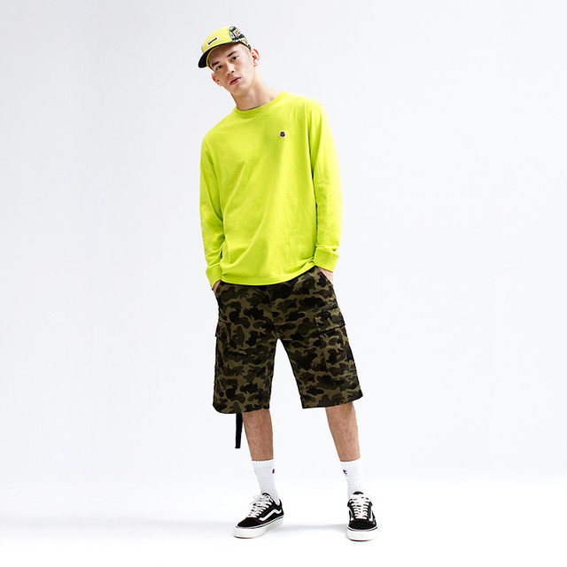 fingercroxx 男装春夏字母印花口袋织带休闲短裤60418XC