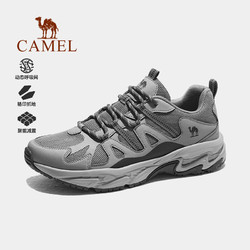CAMEL 骆驼 登山鞋男徒步鞋子防滑耐磨轻便户外女士运动鞋 F14B693039 幻灰，男 41