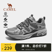 CAMEL 骆驼 登山鞋男徒步鞋子防滑耐磨轻便户外女士运动鞋 F14B693039 幻灰，男 42