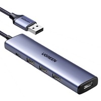 UGREEN 绿联 USB扩展器分线器（USB2.0*4+Type-C）0.15m