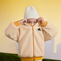 adidas 阿迪达斯 官方轻运动男小童儿童加绒双面穿连帽夹克外套