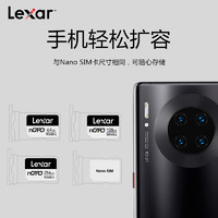 Lexar 雷克沙 NM卡128G华为Mate60专用256G内存卡华为荣耀手机平板高速