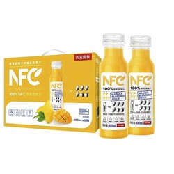 NONGFU SPRING 农夫山泉 NFC果汁饮料 100%NFC芒果混合汁300ml*10瓶 礼盒 