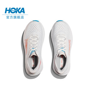 HOKA ONE ONE男女款春夏马赫6竞训公路跑步鞋MACH 6速度舒适 白色/云雾灰-女 （3.7 10点解锁好礼） 39