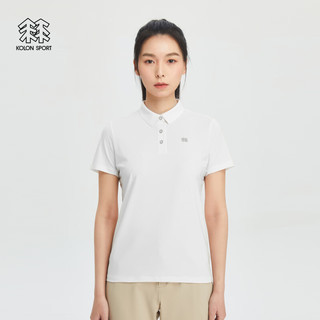 KOLON SPORT/可隆POLO衫 女子户外登山徒步凉感打底弹力吸湿速干短袖 LKPT4MN160-CR L