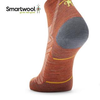SMARTWOOLSmartwool跑步功能零减震及踝袜男袜夏季短袜薄美利奴羊毛袜1653 西班牙番茄红J33 L（适合脚码42-45）