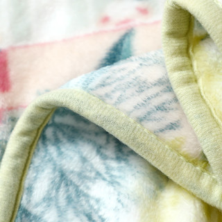 富安娜家纺法兰绒毛毯床单毯印花沙发毯保暖卧室空调盖毯秋冬毯子
