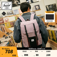 Herschel赫行  【New Classics】Retreat双肩男女大容量书包旅行包 灰褐棕/经典黑色贝壳粉 23升