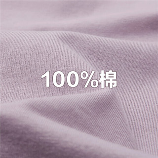 佐丹奴Giordano女装纯棉针织旅行日记印花圆领短袖T恤13394202 03紫色 XL