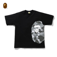BAPE 男装春夏猿人头印花图案纯色单色短袖T恤110016G