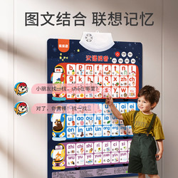 乐乐鱼 汉语拼音字母表墙贴一年级专项拼读训练学习神器幼小衔接有声挂图