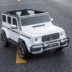 酷太阳奔驰大g儿童电动汽车双人小孩超大越野四轮遥控宝宝玩具车可坐