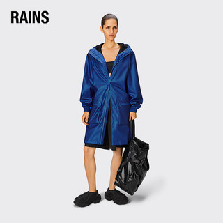 RainsRains 中长款防水风衣外套 风衣男女同款雨衣Cargo Long Jacket 黑色 XS