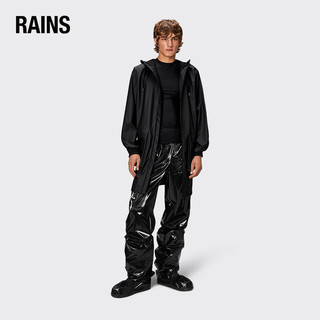 RainsRains 中长款防水风衣外套 风衣男女同款雨衣Cargo Long Jacket 黑色 XS