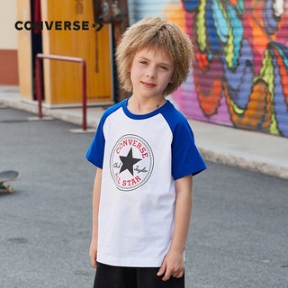 匡威（Converse） 儿童装男童t恤夏季大童星标短袖上衣纯棉小女孩外穿打底衫 马扎兰(圆标) 110(5)