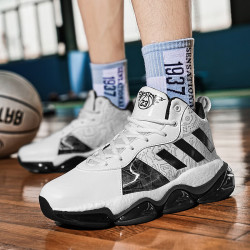 addsense啊迪男女鞋篮球鞋秋冬中帮皮面夜光潮鞋情侣