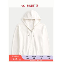 HOLLISTER24春夏毛圈布宽松卫衣帽衫 男女装 357935-1 米白色 XS (170/84A)