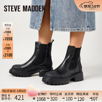 STEVE MADDEN /思美登秋冬拼色时尚切尔西女靴 PICNIC 黑色 38