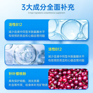 德国Fairvital活性叶酸片老年人心脑血管叶酸白发五甲基四氢叶酸降同型半胱氨酸 活性叶酸2瓶装（降同型半胱氨酸）