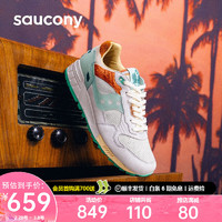 saucony 索康尼 SHADOW 5000休闲鞋圣巴特岛配色板鞋男女运动鞋 灰湖绿 42
