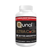 Qunol 美国直邮Qunol超辅酶Q10呵护身心健康水脂溶性能量补充120粒
