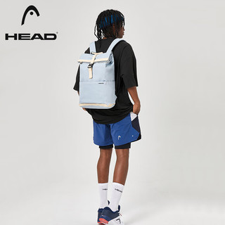 HEAD 海德 双肩包男休闲背包大容量商务笔记本电脑包大容量高中书包 米白/粉