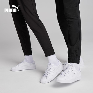 PUMA 彪马 官方 新款男女同款简约经典休闲鞋 COURT 369503 白-白-银色 02 38