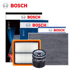 BOSCH 博世 三滤套装空调滤芯机油滤芯/滤清器(适用于大众捷达/POLO（1.4/1.6L）/桑塔纳)