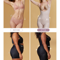 MUSEONLY/暮色盎然连体美体雕塑身衣产后收腹束腰显瘦肚子后脱式 芝芝莓莓肤粉