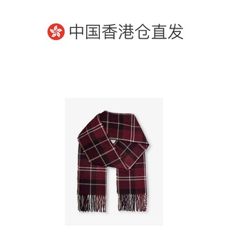 香港潮奢 Barbour 巴伯尔 男士Galingale 格子图案针织围巾