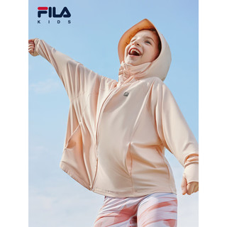 FILA【抗紫外线UPF50+】斐乐童装2024夏小童防晒服男女童外套 春绡粉-LP 150cm