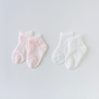 88VIP：戴维贝拉 女童短袜夏季婴儿薄款儿童花边袜小童女宝宝袜子
