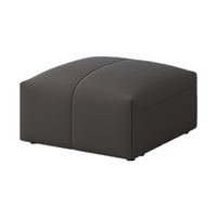 曲美家居lab墩墩沙发模块懒人沙发 豆腐块百变客厅阳台书房简约沙发 头层牛皮（岩石灰）  24cm 扶手（24*84*60）