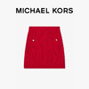 MICHAEL KORS 迈克·科尔斯 迈克高仕女士纽扣饰针织迷你裙短裙 红色 609 M