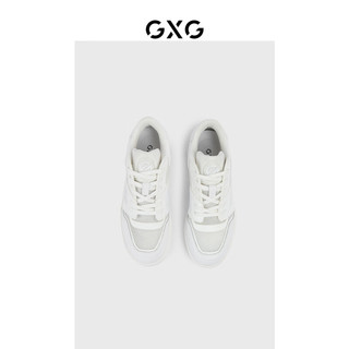 GXG男鞋板鞋百搭小白鞋滑板鞋运动板鞋男款休闲鞋男潮 白色 40