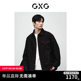 GXG男装 新年系列双色夹克 24春季GFX12101171 黑色 175/L