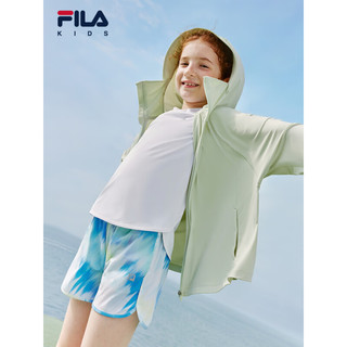 FILA【抗紫外线UPF50+】斐乐童装2024夏小童防晒服男女童外套 冰青绿-LG 140cm